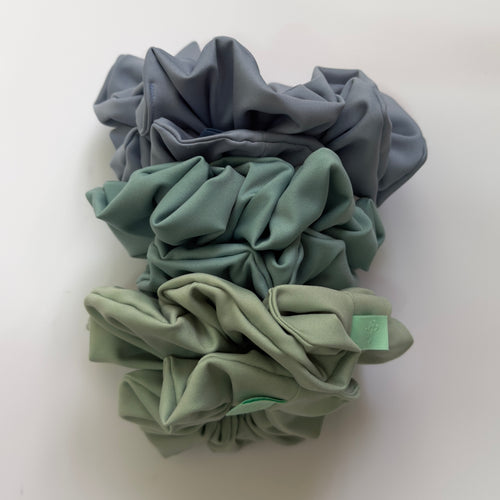Trio Scrunchie Set - Water Lilies