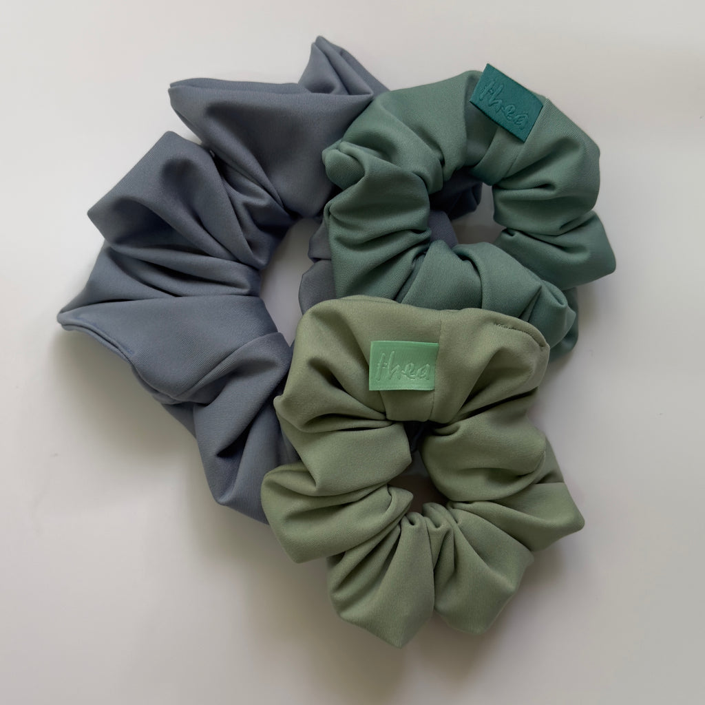 Trio Scrunchie Set - Water Lilies